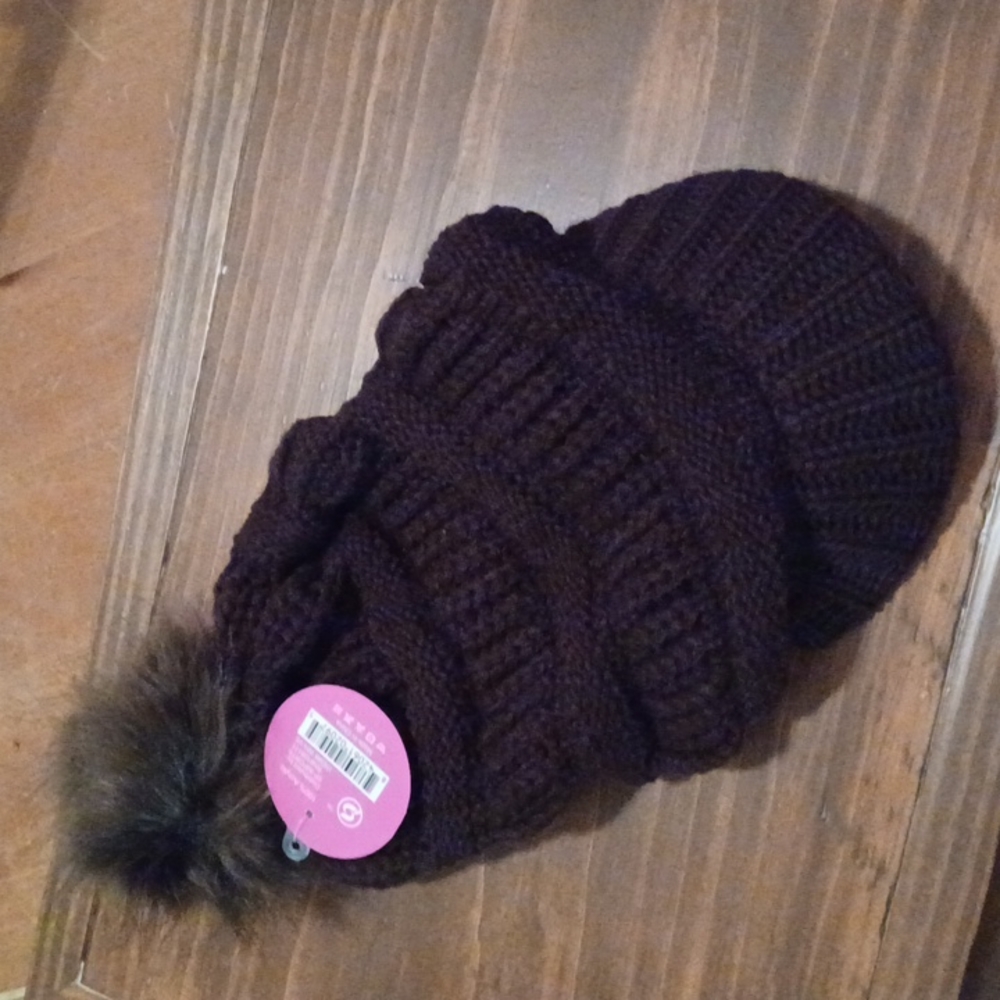 PomPom Winter Visor Hat